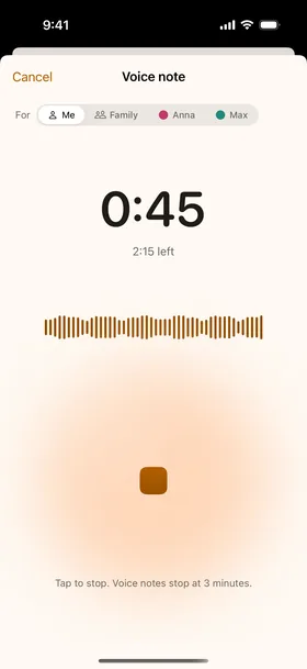 The recorder, the Live Activity.