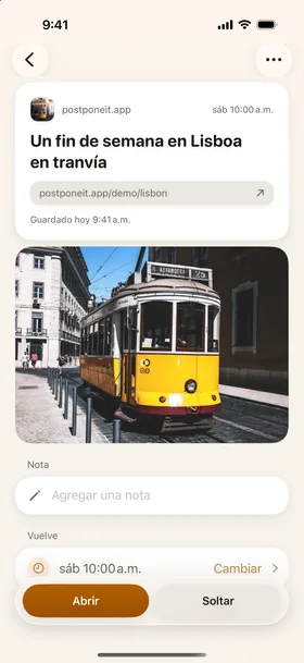 Postpone It · iPhone