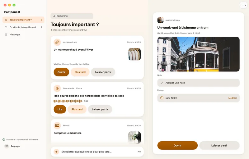 Un lien avec sa propre carte en direct de la page.