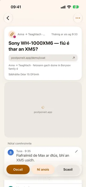 Teaghlach (Pro), an líne Do.