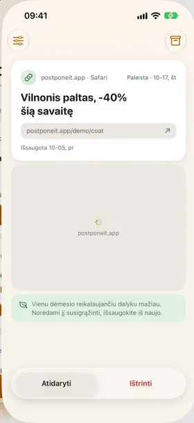 Istorija, automatinis paleidimas.